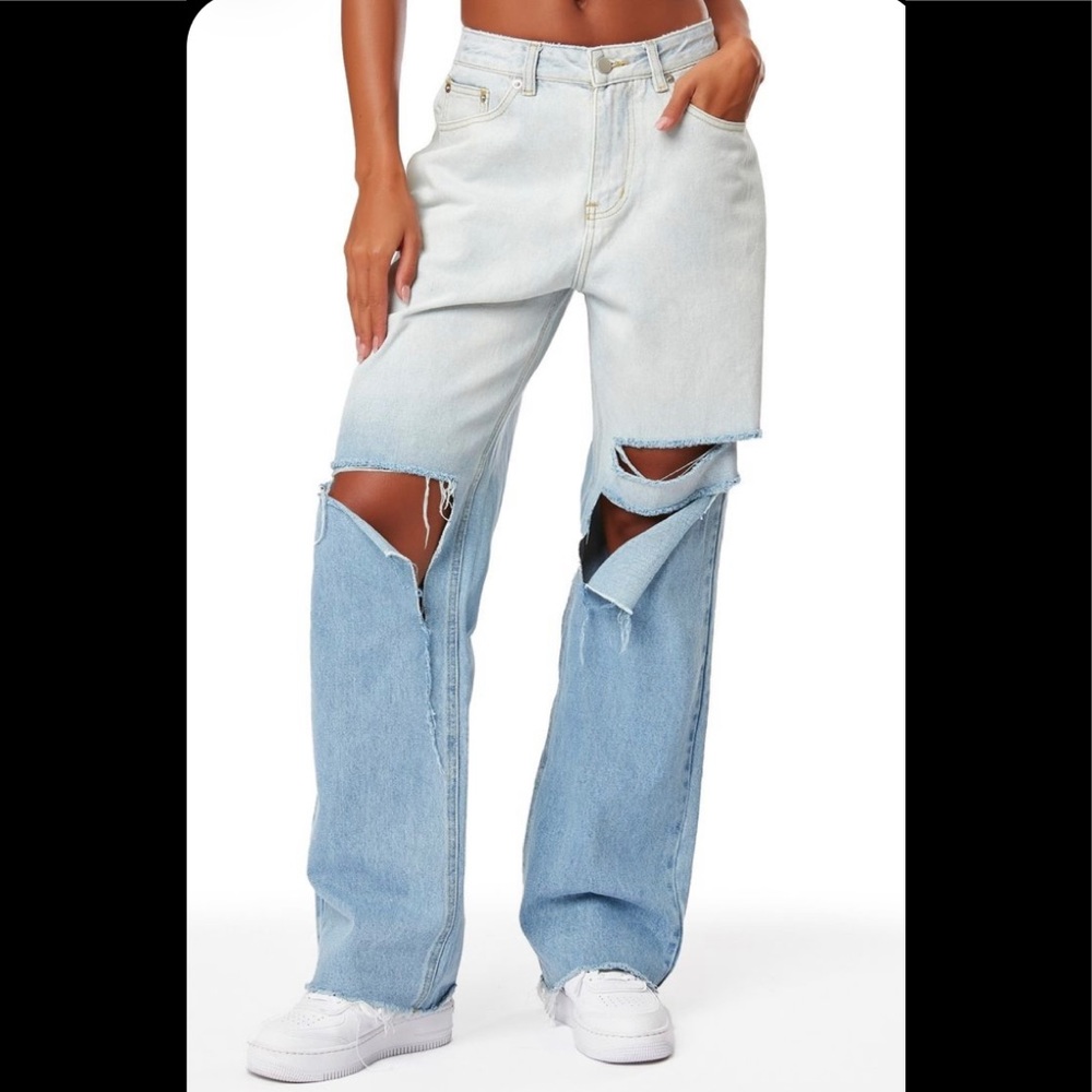 The Kript Ocean Washed Ombré Jeans